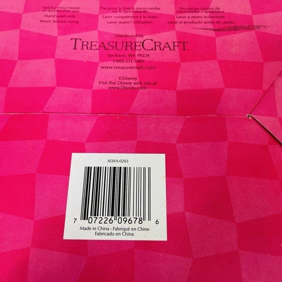 Disney Treasure Craft Alice in Wonderland Teapot Treat jar cookie jar In Box - Picture 8 of 9